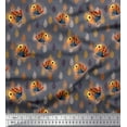 thumbnail image 1 of Soimoi Poly Georgette Fabric Feather & Bird Cartoon Printed Craft Fabric by The Yard 52 Inch Wide, 1 of 3