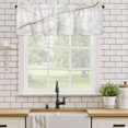 thumbnail image 5 of Marble Kitchen Valances for Windows, Small Valance Curtains Rod Pocket Window Treatments Grey Golden Crack Minimalistic Abstract Window Valances for Living Room Bathroom Bedroom 60"x14", 5 of 9