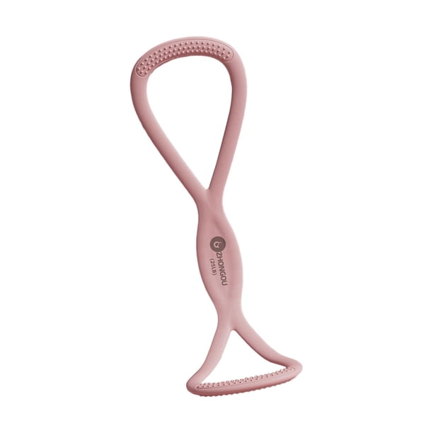 Banda de ejercicio con forma de 8 bandas de resistencia para entrenamiento de fuerza, expansor de pecho, fitness rosa