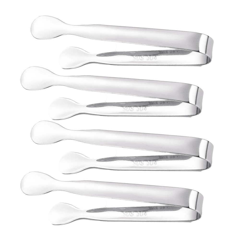 Mini Serving Tongs,Sugar Cube Tongs Appetizer Tongs, Set of 4