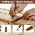 thumbnail image 3 of Uxcell 12Pcs 5.6mm 2B Carpenter Pencil Refills, Solid Dry Pencil Refills Break Resistant Refill for Mechanical Carpenter Pencil Construction Pencils Art Drafting, Brown, 3 of 5