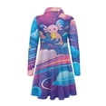 thumbnail image 5 of DISNIMO Galaxy Axolotl Dresses for Kids Star Dress Girl Long Sleeve Skater Dress Girls 4-5 Party Dresses Kids Animal Dresses with Collars for Girls Dresses Midi Length Girls Dress Clothing Set, 5 of 7