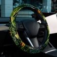 thumbnail image 6 of Tropical Plants Printed 14.5 Inch PVC Leather Car Wheel Covers Steering Wheel Cover Auto Accessories, 6 of 6