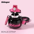 thumbnail image 2 of Sidagar 800ml Insulated Stainless Steel Water Bottle with Straw and Carry Handle, Leak-Proof, Wide Mouth, Black, 2 of 9