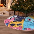 thumbnail image 5 of Sikiie Colorful Cats Pattern Art Christmas Tree Skirt, Christmas Tree Decorations, Christmas Decor, Tree Mat Decoration(30-48IN)-48", 5 of 6