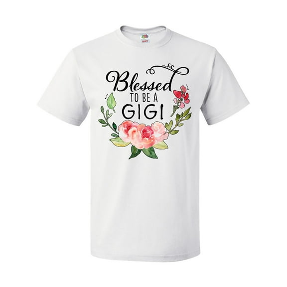 Inktastic Blessed to Be a Gigi with Pink Flowers T-Shirt