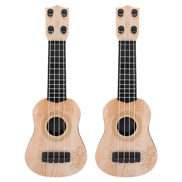 Quentinu 2Pcs Children Ukulele Toys Plastic Ukulele Musical Toy Instruments Educational Toy