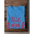 thumbnail image 3 of Red Wine And Blue. T-Shirt Men -Image by Shutterstock, Male 3X-Large, 3 of 4