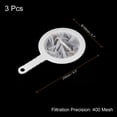 thumbnail image 2 of Uxcell 9"x6" 400 Mesh Food Filter Strainer Kitchen Fine Mesh Sieve Strainers with Handle White 3 Pack, 2 of 6