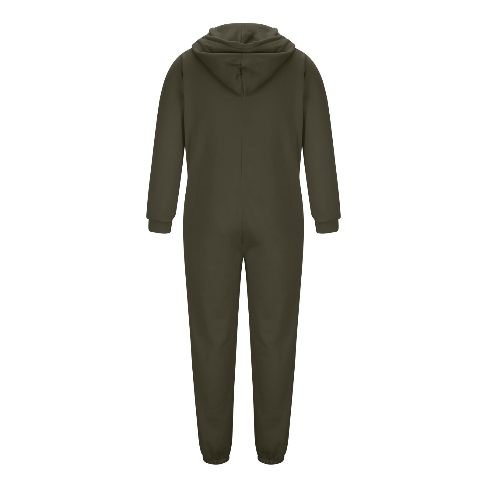 qolati Mens Onesie Hooded Jumpsuit Rompers Casual Zip Up One-Piece Pajamas Playsuit Jogger Sweatsuit Overall Tracksuit with Pockets