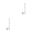 thumbnail image 4 of Bewildely Colgador de pared sin perforaciones, autoadhesivo, soporte de almacenamiento retráctil para baño, estante trasero de puerta colgante Type2 NO2, 4 of 6