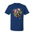 thumbnail image 2 of Wild Bobby, Colorful Rainbow Cute Pug Animal Lover Men's Graphic T-Shirt, Royal, Large, 2 of 3