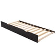 thumbnail image 2 of Euroco Captain Wood Bed with Trundle and Drawers, Twin for Kids Bedroom, Brown, 2 of 13