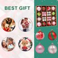 thumbnail image 3 of Bola de ambiente navideño respetuosa con el medio ambiente para regalo de año nuevo (tricolor) JShteea Libre de BPA, 3 of 7