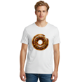 thumbnail image 2 of Chocolate-Donut-Sprinkles Mens Graphic Tee, 100% Cotton, Casual Summer Wear, 2 of 2