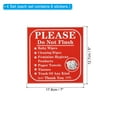 thumbnail image 2 of Uxcell Please Do Not Flush Sign Decals Toilet Sign for Bathroom Toilet Warning 24 Pack, 2 of 6
