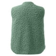 thumbnail image 5 of RMGVDSD Womens Vest Casual Sleeveless Cardigans V Neck Plush Warm Casual Cute Warm Vest Top Solid Color Fashion Pullover Sweater Tops /Green, 5 of 5