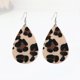 thumbnail image 2 of Creative Retro Earrings Elegant Drop-shaped Leopard Dangler Jewelry Decor Artificial Leather Earrings for Girls Lady Female, 2 of 4