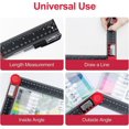 thumbnail image 2 of 360 Degree Dual Scale Digital Angle Protractor, 200mm Angle Ruler with LCD Display and Lock Function, Protractor for Engineering, Woodworking, Constru, 2 of 5