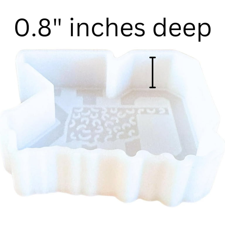 Oklahoma State Shaped Silicone Mold (3.75"x3") - For Freshies, Resin, Soap, Oven Safe To 400°F