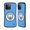 Blue Full Colour, variant on Head Case Designs Officially Licensed Manchester City Man City FC Badge Blue Obsidian Mono Hybrid Case Compatible with Apple iPhone 15 Pro Max