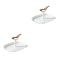 thumbnail image 3 of Naiovety Estante para tapa de olla, soporte de cocina, organizador, mostrador, soporte de organización, blanco Blanco 2piezas, 3 of 6
