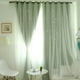 thumbnail image 2 of Cortina doble transparente para ventana con estampado de estrellas, voile, para el hogar, 2 of 4