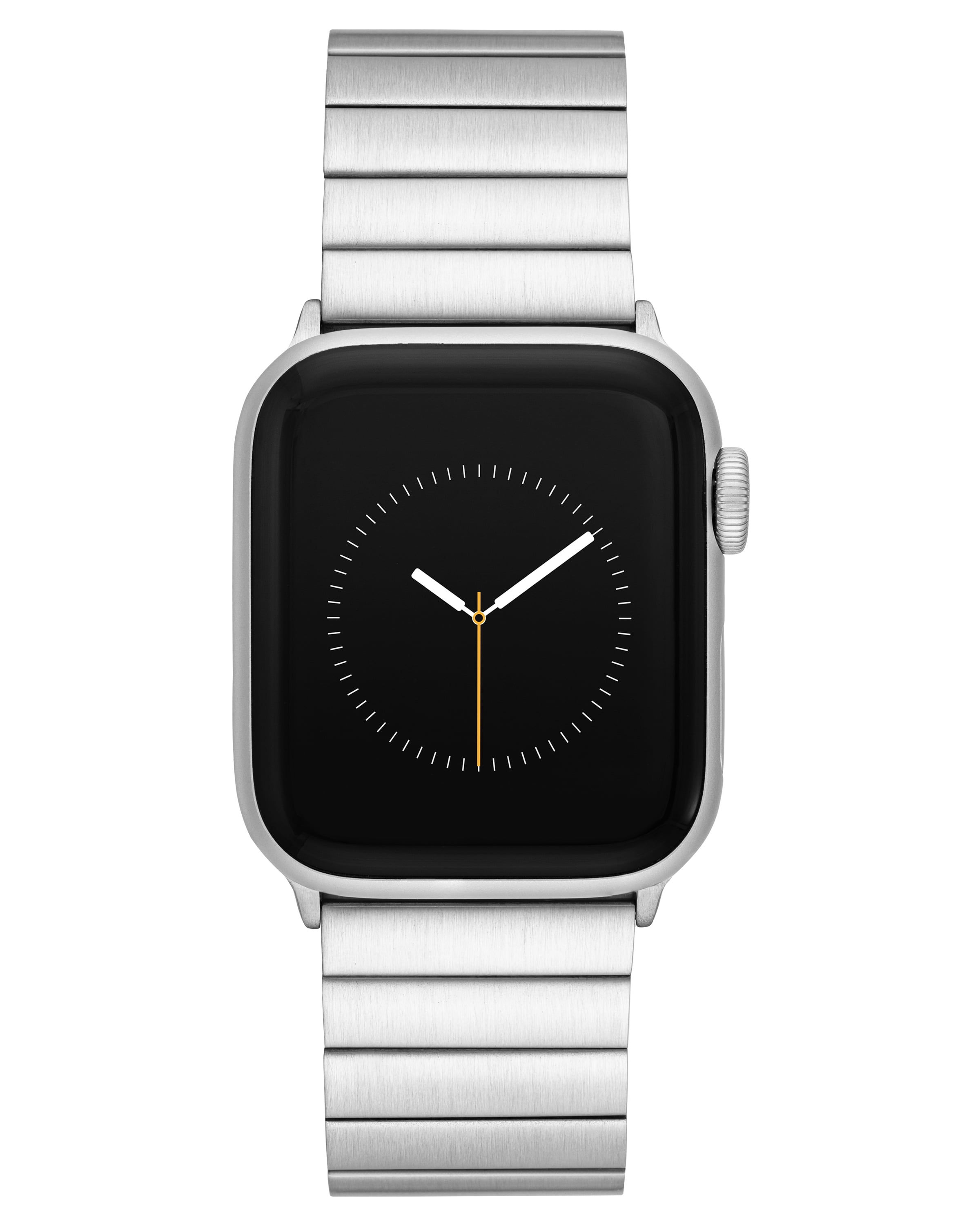 WITHit Silver Stainless Steel Link Band for the 42mm (Series 10 & 11) & 38/40/41mm Apple Watch®
