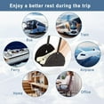 thumbnail image 6 of Rirool Portable Foam Airplane Footrest - Travel Foot Hammock for Relaxation and Comfort - Black, 6 of 8