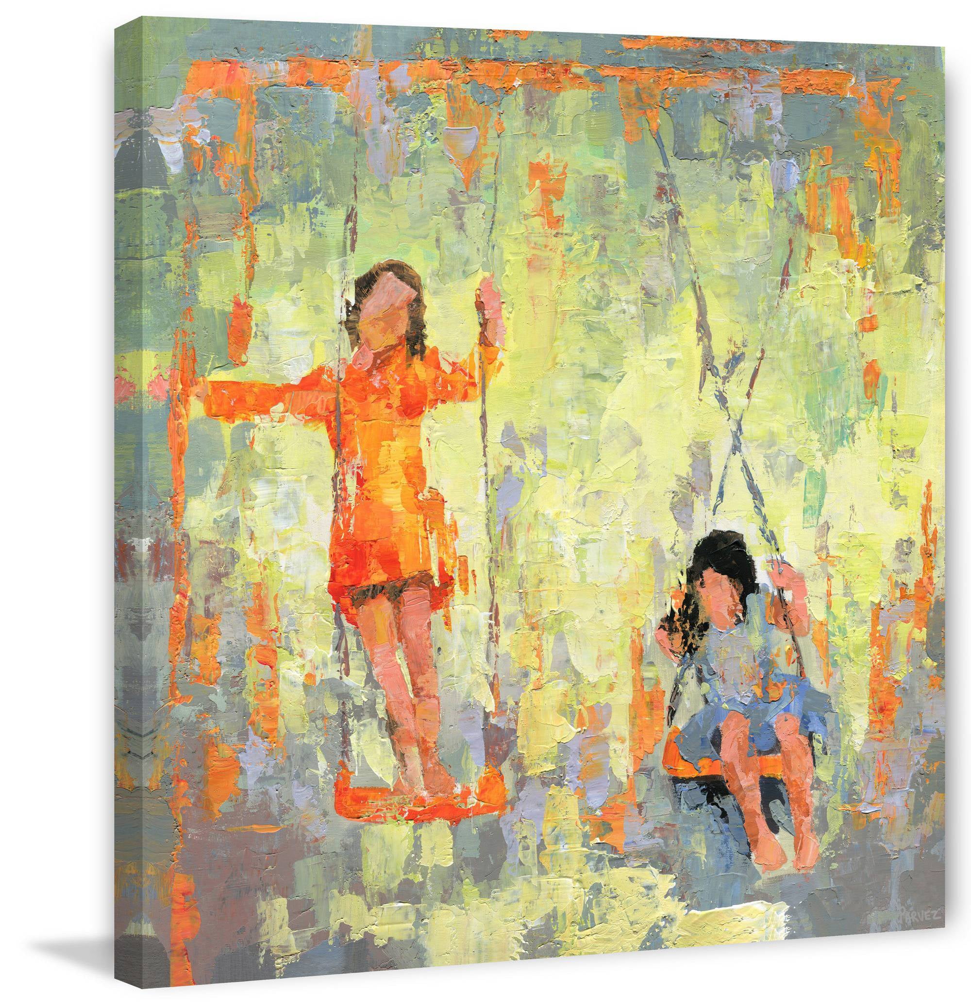 Parvez Taj Swinging Free Canvas Wall Art