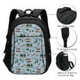 thumbnail image 3 of Daiia Camping Caravan Pattern USB Charging Backpack for Men and Women, Anti-Theft Backpack,Travel Backpack,School Backpack,College Backpack,Laptop Backpack, 3 of 7