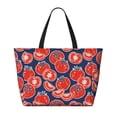 thumbnail image 2 of Xecao Hand Drawn Tomatoes for versatile beach bag for women includes zipper pockets and waterproof material, ideal for vacations and adventures., 2 of 7