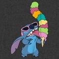 thumbnail image 2 of Boy's Lilo & Stitch Ice Cream Lover Stitch  Graphic Tee Charcoal Heather Medium, 2 of 5