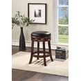 thumbnail image 4 of Bowery Hill Wood Cappuccino Swivel Stool Rectangular Backless 25.5" Unassembled, 4 of 4