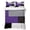 Purple Gray Black, variant on Queen Quilt Set 90''x96'', Cherry Rustic Lightweight Summer Bedspread Coverlet Set with 2 Pillow Shams, Spring Summer Tropic Fruit Black Breathable All Season Quilt Bedding for Bedroom/Guest Room