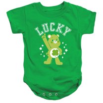 Care Bears: Unlock The Magic Good Luck Bear Lucky Collegiate St. Patrick's Day Unisex Infant Snap Suit for Baby (12 Months) Kelly Green