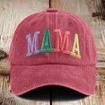 thumbnail image 2 of Krdevn Embroidery Letter Baseball Cap Washed Cotton Adjustable Curved Brim Casual Versatile Sun Hat for Outdoor Daily Travel Wear, 2 of 3