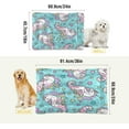 thumbnail image 3 of Coolnut Mermaid Unicorn Pet Bed for Small/Medium Dogs Cat | Pet Mat for Dog Cat Crates | Durable Polyester and Non-Slip Bottom Pet Bed, 24x36in Home Decor, 3 of 6