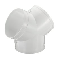 Uxcell 6 Inch 3 Way Duct Splitter Y Connector Air Vent Duct Connector White