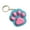 Blue and red, variant on Pressable Cat Paw Keychain Stress Relief Toy Travel Friendly