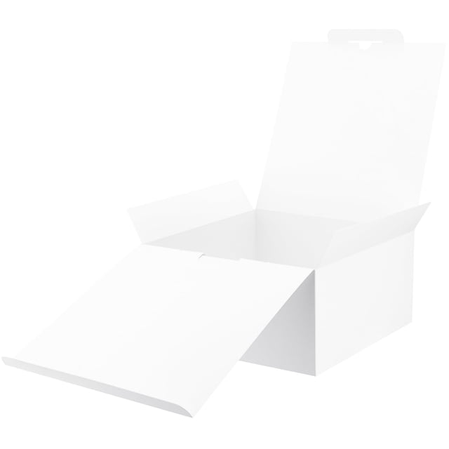 Cajas de regalo UnicoPak, 8 unidades, 25 x 25 x 13 cm, grandes, blancas