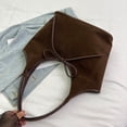 thumbnail image 4 of Bolso Bandolera Ante para Mujer Con Bolsillo Interior Viajes (café), 4 of 8