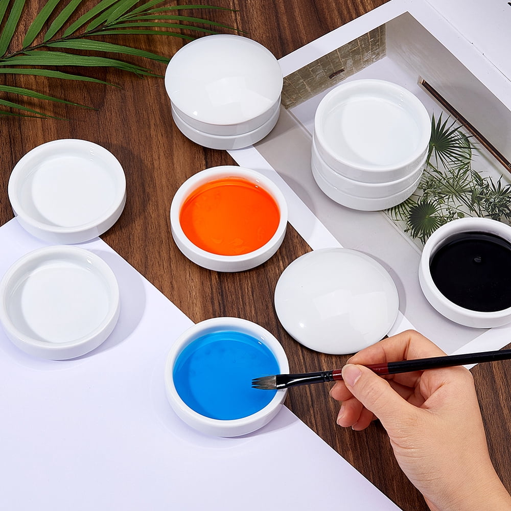 Porcelain Palette Paint Drawing Supplies Column White 83x104mm
