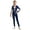 Navy Blue, variant on Kids Girls Gymnastic Leotard Full Length One Piece Jumpsuit Catsuit Long Sleeve Dance Unitard Navy Blue 16