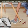 thumbnail image 2 of Area Floor Mat for Home, 3'×5' Transparent No Slip Waterproof Vinyl Area Rug, Spill Resistant Hard Floor Protector Cover for Kitchen, Easy Clean Splat Mat for Under High Chair, 2 of 11