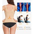 thumbnail image 4 of Women Waist Trainer Corset Tummy Control Zipper Vest Workout Body Shaper Cincher Tank Top with Straps, 4 of 7