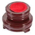 thumbnail image 1 of MOVTOTOP 1Pack Crystal Ball Riser Stand Brown Wood Material for Storage Holder in Home Office, 1 of 7