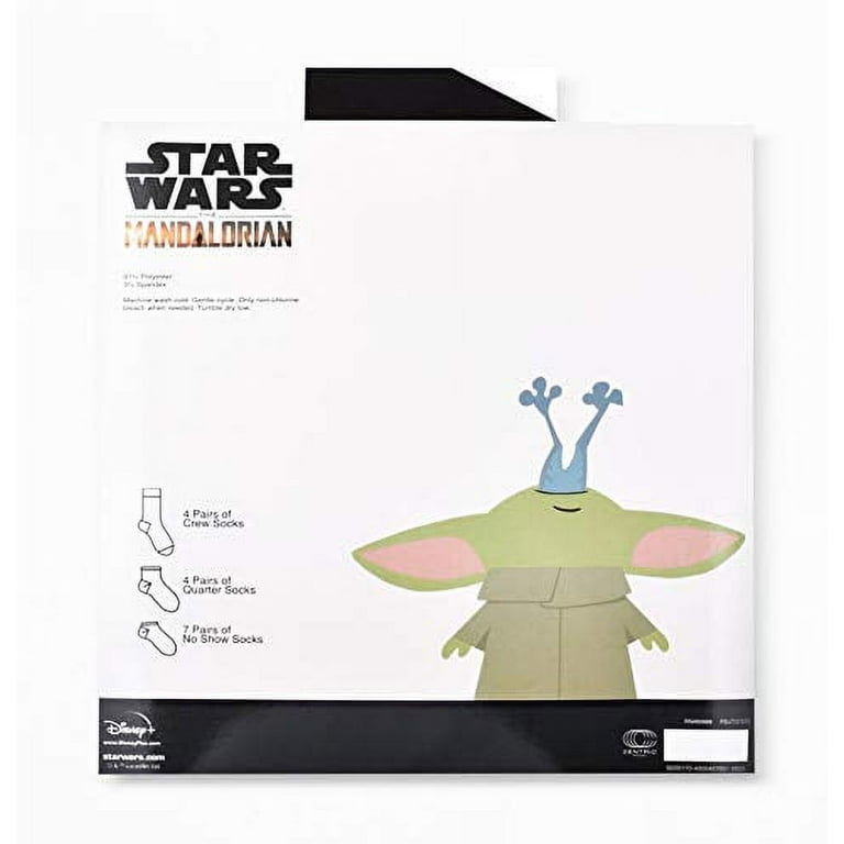 Star Wars The Mandalorian Baby Yoda The Child 15 Days of Socks Advent Calendar Kids Small Shoe Size 5.5 8.5