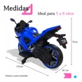 thumbnail image 3 of The Baby Shop Motocicleta Eléctrica Montable Azul Deportiva Niño Tek-728, 3 of 4