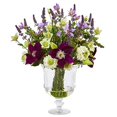 thumbnail image 1 of Nearly Natural A1052 Mixed Flower Artificial Arrangement in Royal Urn, 1 of 2